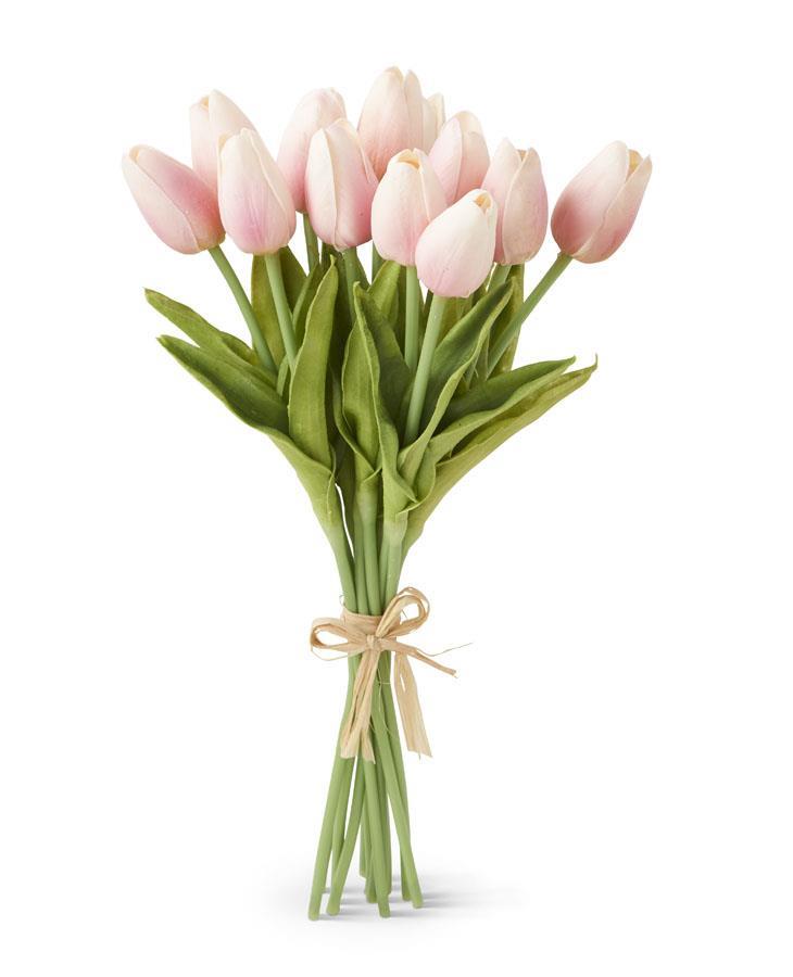 Real Touch Mini Tulip Bundle - 13", Pink