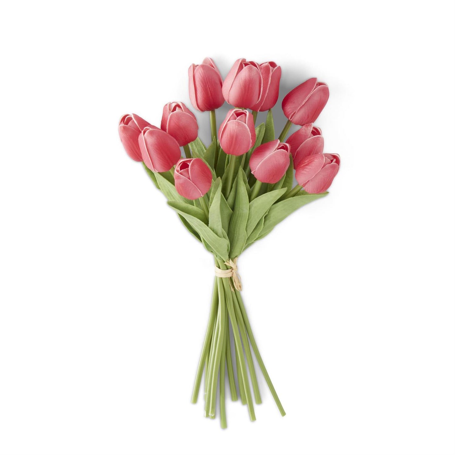 Real Touch Mini Tulip Bundles - 13", Rose Colored