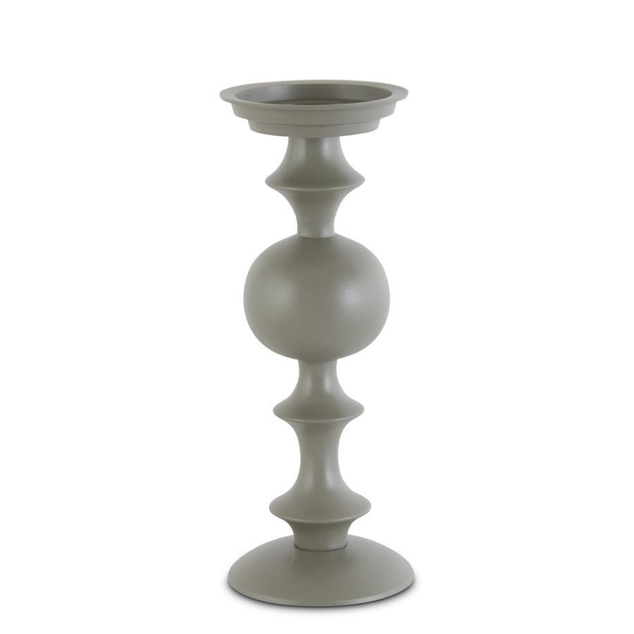 Green Matte Metal Candleholder - 13.25"