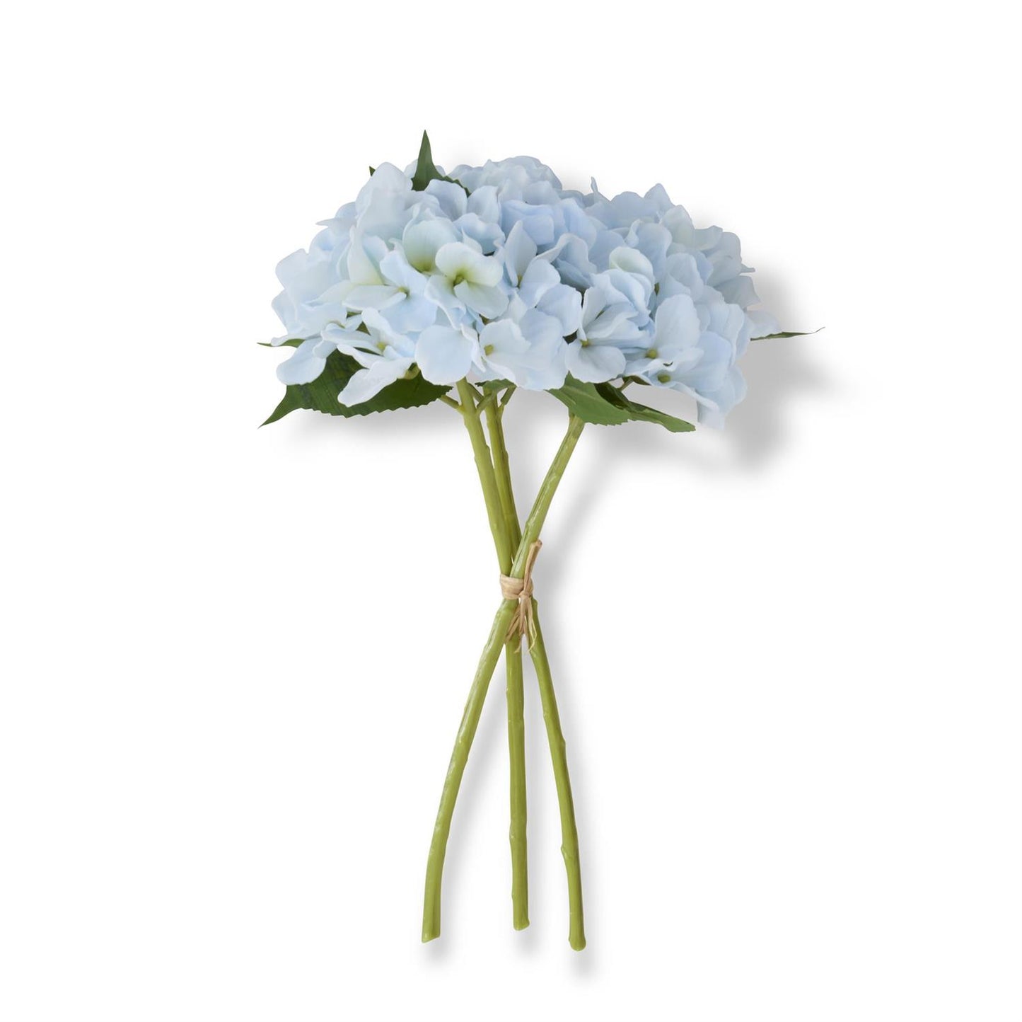 Real Touch Hydrangea Bundle of 3 Stems - Blue, 15"