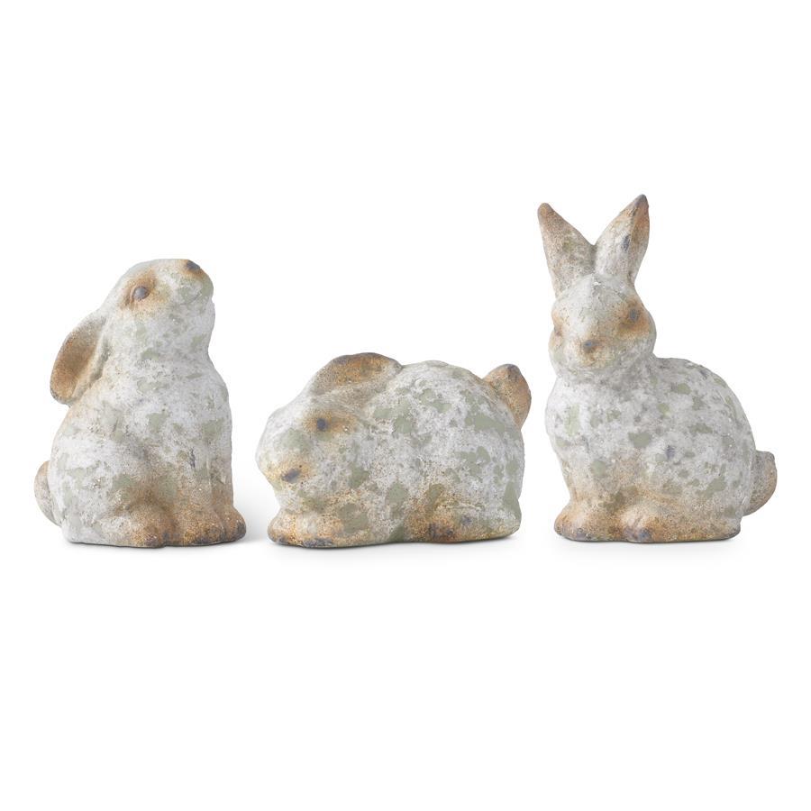 Patina Terracotta Garden Bunnies - 3 Assorted Styles