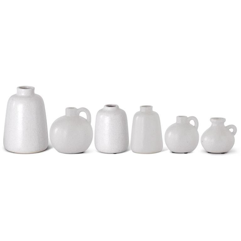White Stoneware Jug - 4"