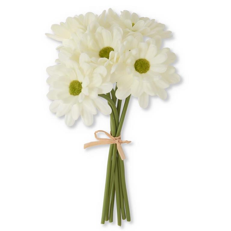 White Real Touch Daisy Bundle - 10", 6 Stems