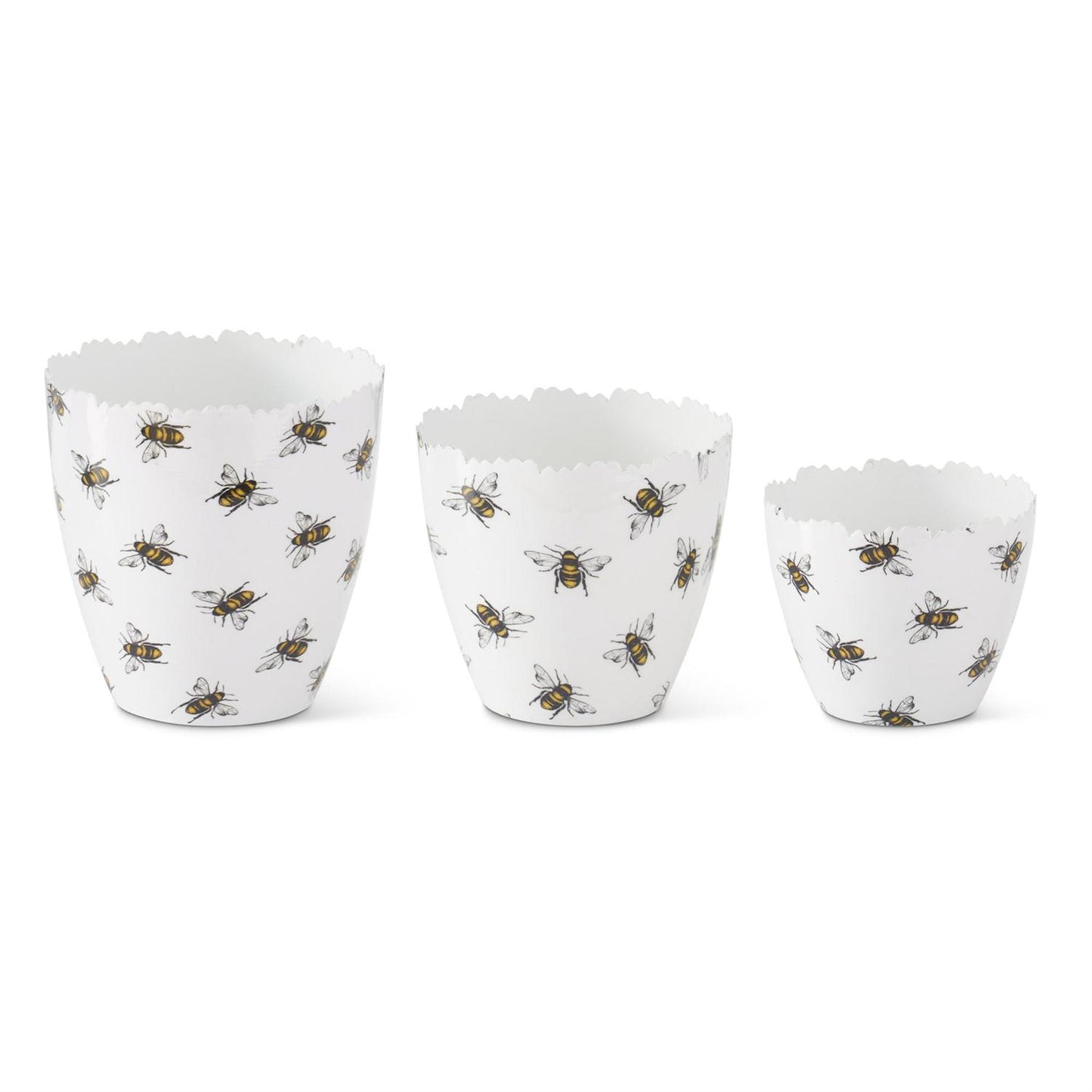 Bee Enameled Planter - 6"