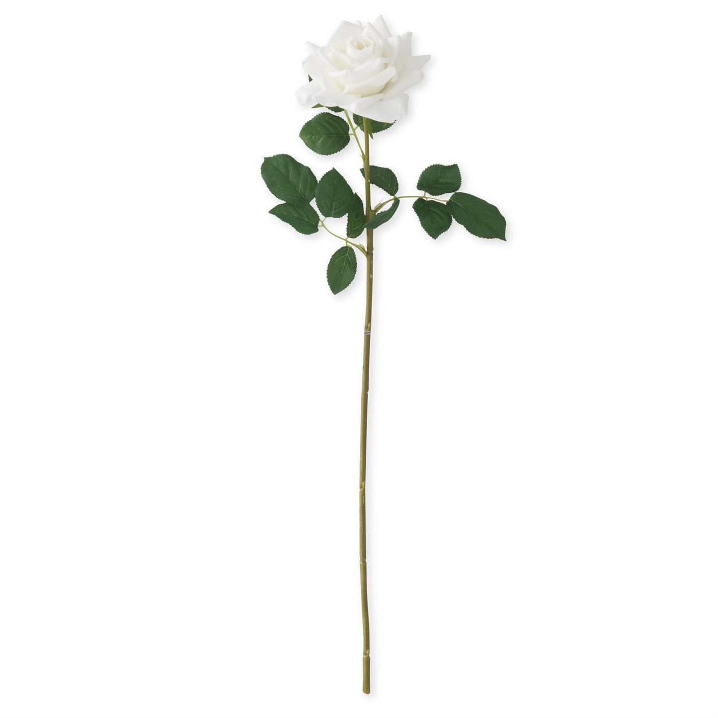 Real Touch Duchess Rose Stem - White, 25"