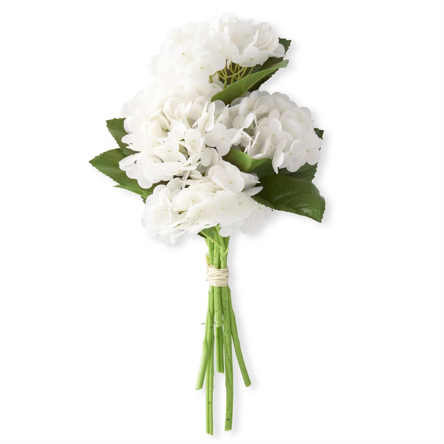Real Touch Hydrangea Bundle with 6 Stems - White, 13"