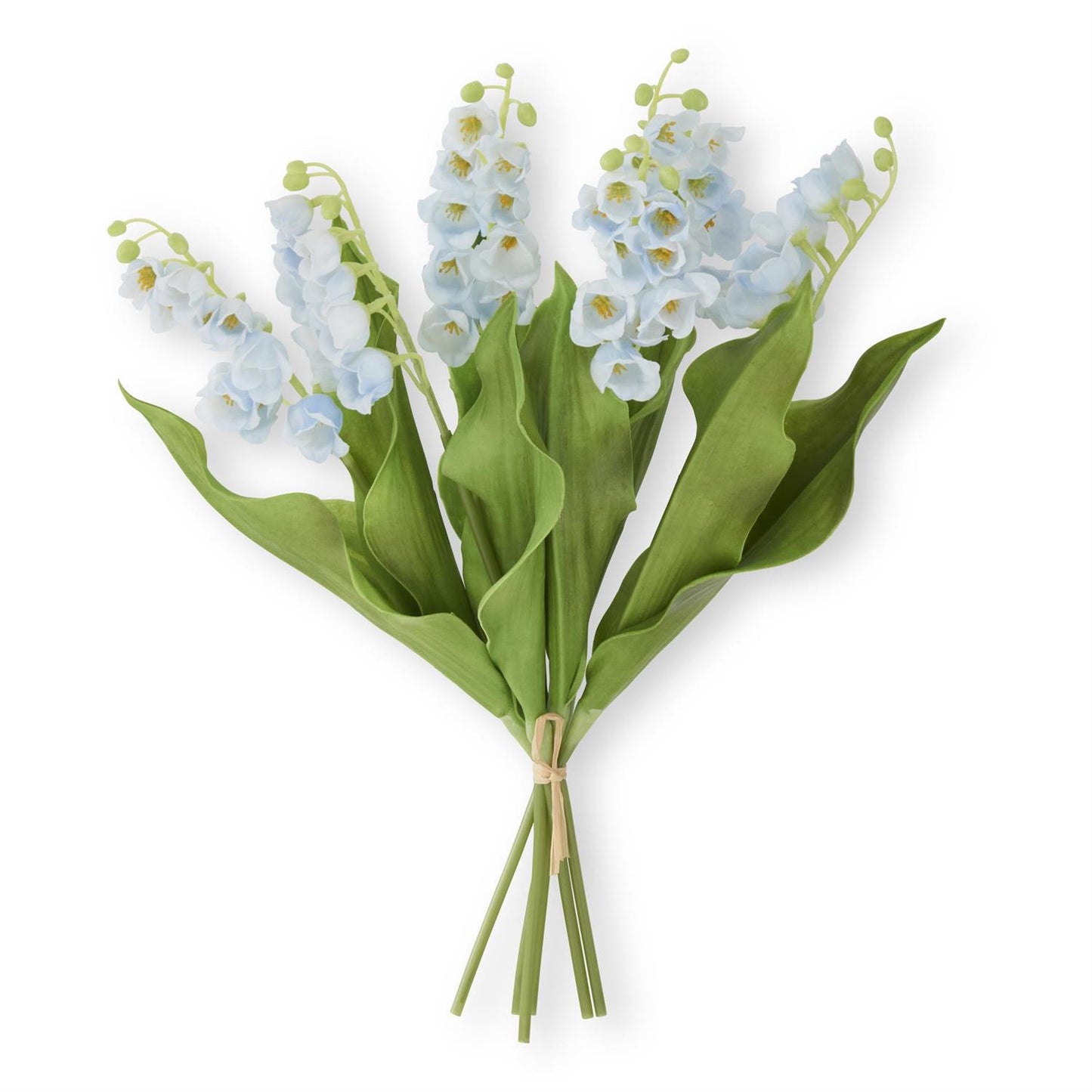 Real Touch Lily of the Valley Bundle, 6 Stems - Blue, 15"