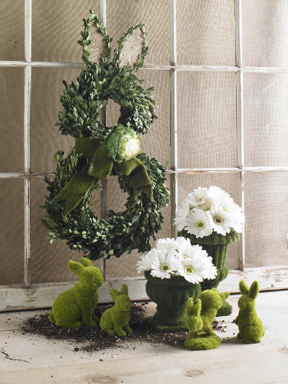 Mossy Standing Bunny - 6"