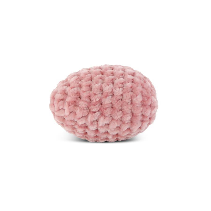 Pink Crochet Easter Egg - 2.5"