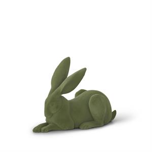 Sage Green Flocked Rabbit - 7"