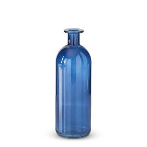 Blue Glass Bottle - 8"