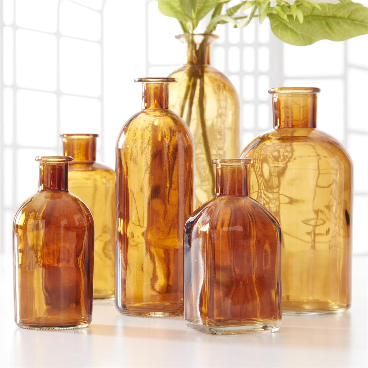 Amber Glass Bottle - 5.25"