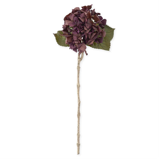 Purple w/Brown Real Touch Hydrangea - 24.5"