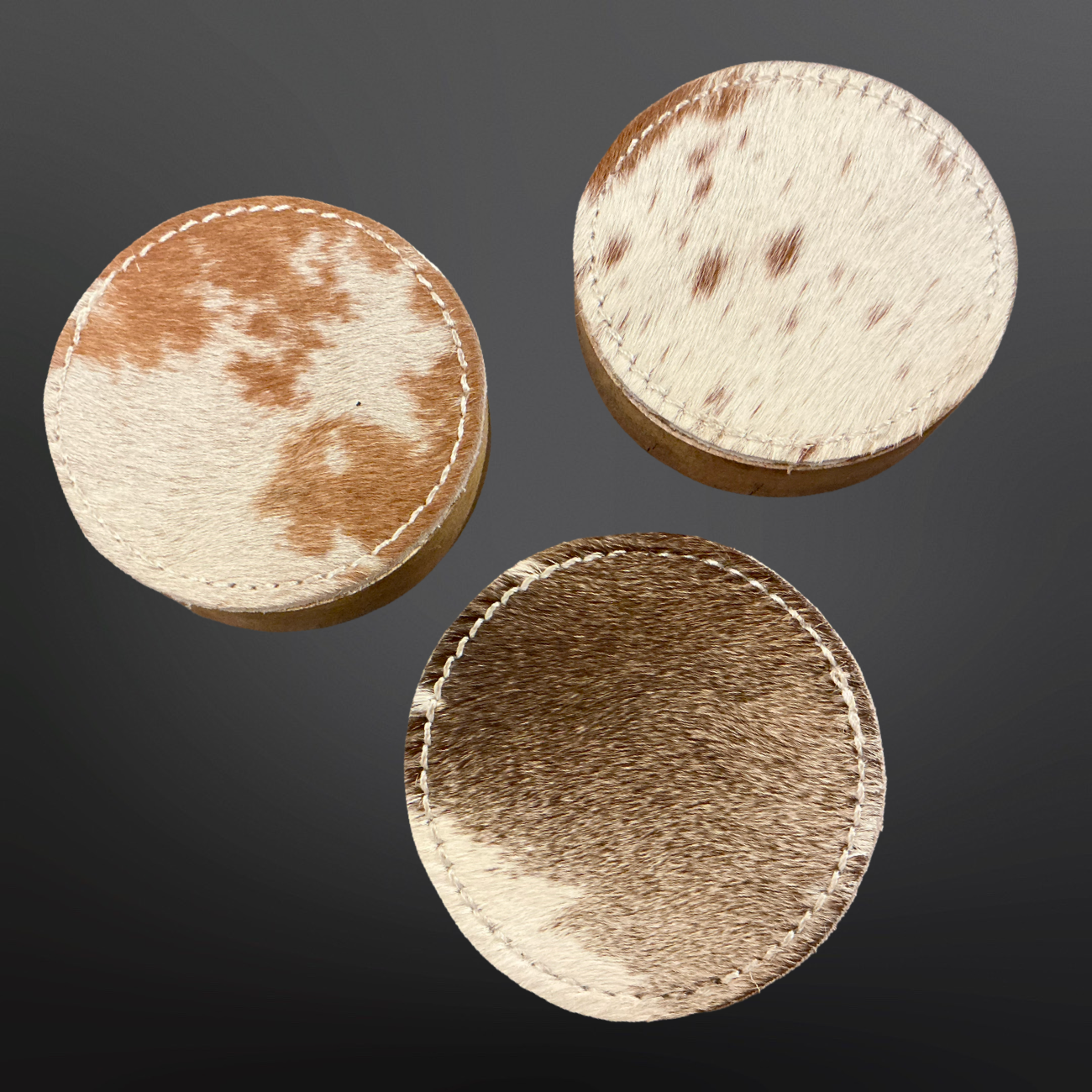 Cowhide Covered Wood Bottle Opener Engraving Blanks Branding