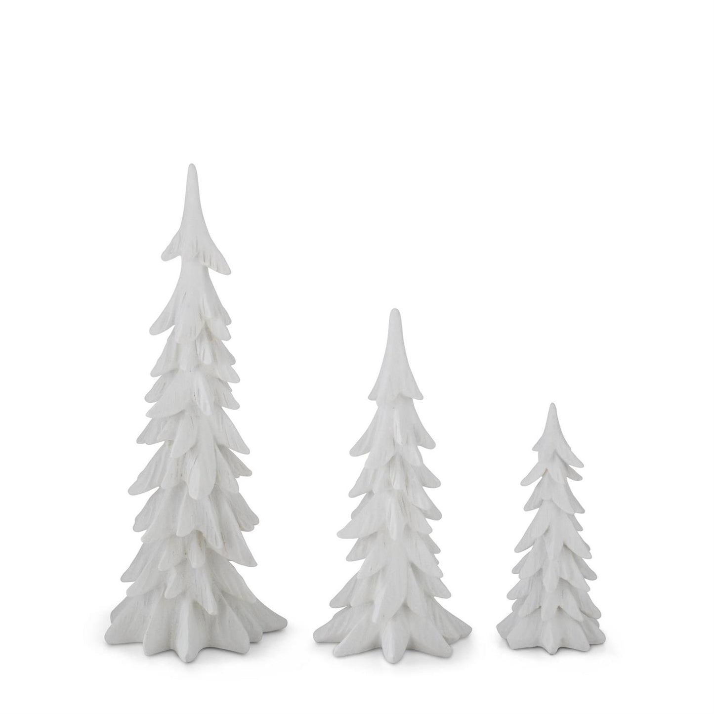 White Velvet Christmas Tree - 8.25"