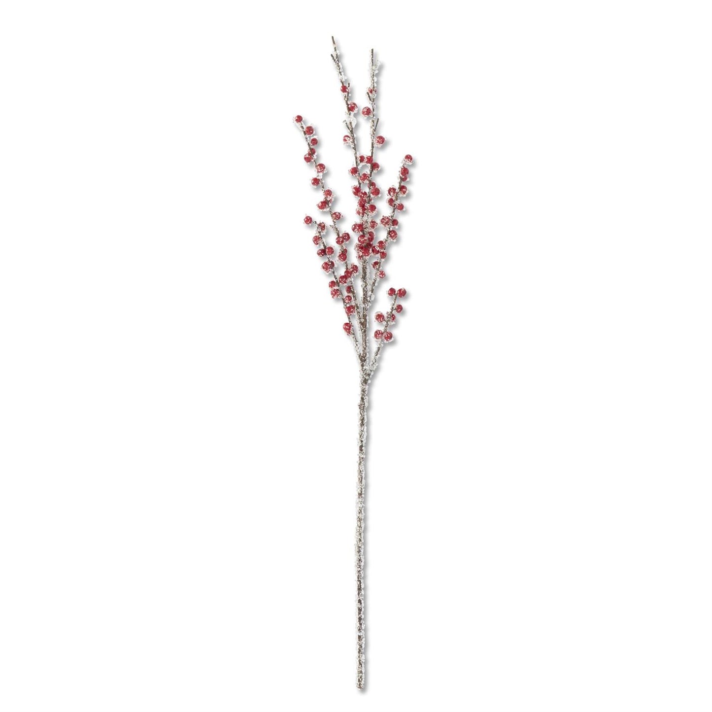 Iced Red Berry Stem - 33"