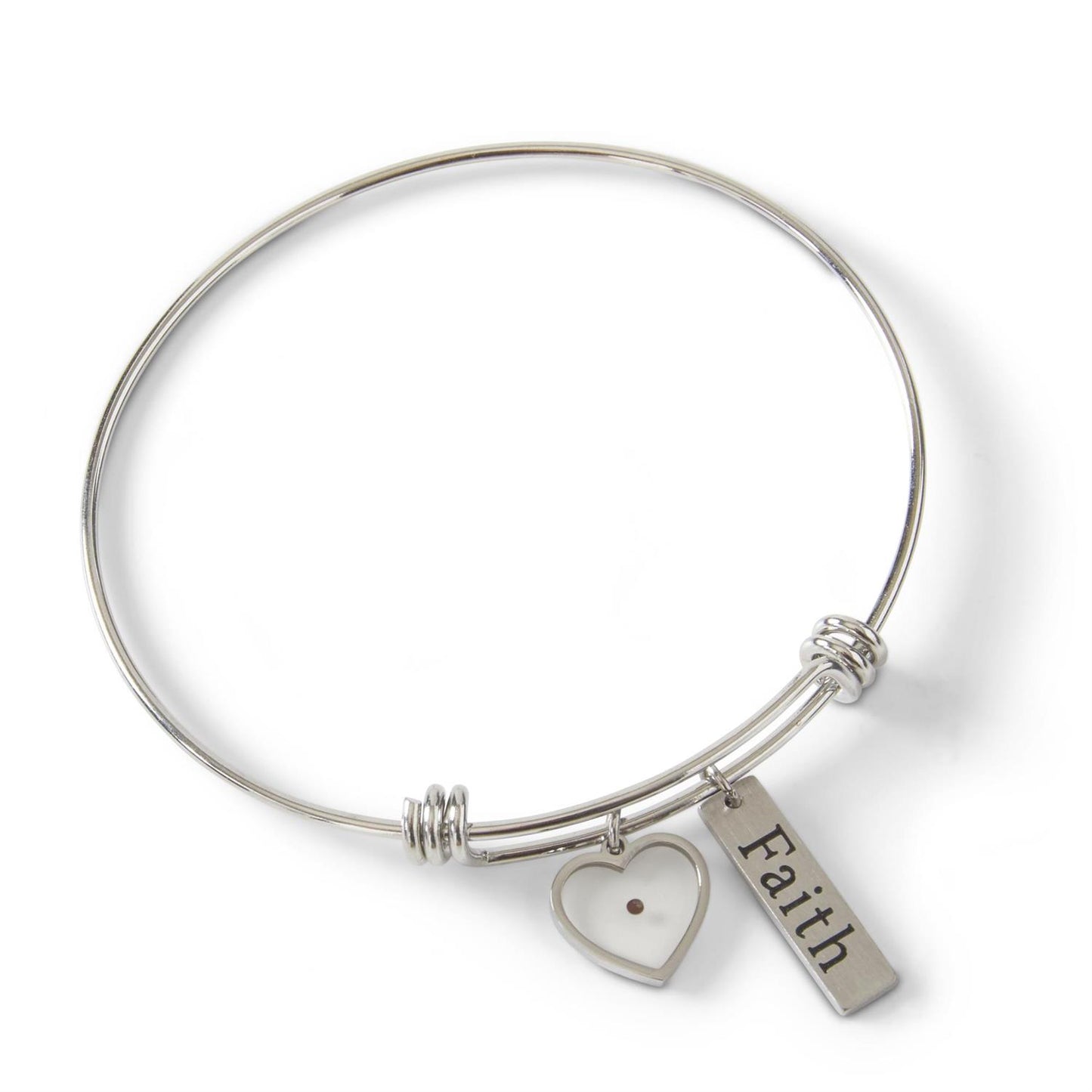 Mustard Seed Faith Charm Bracelet - Assorted Gold or Silver