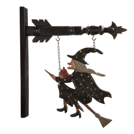 Witch on Broomstick Arrow Replacement - 12"