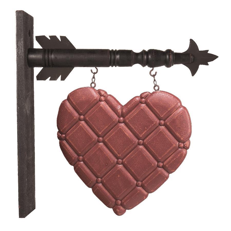 Criss Cross Heart Arrow Replacement - 13", Red