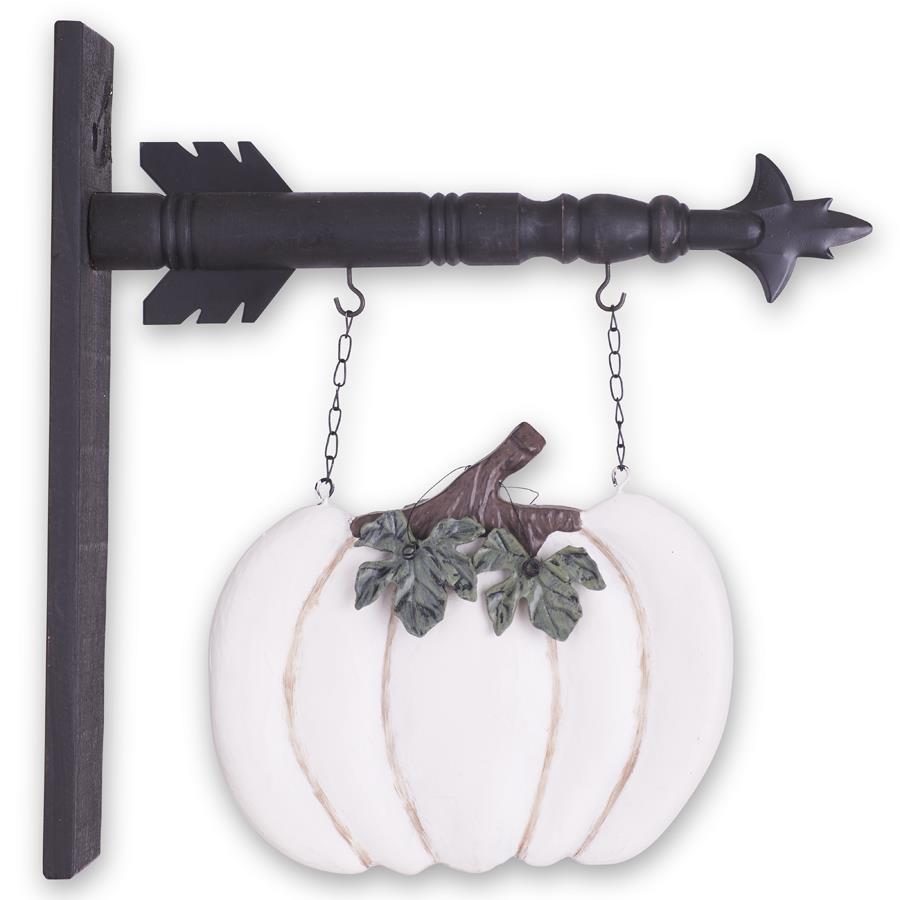 Whitewashed Pumpkin Arrow Replacement - Resin, 10"