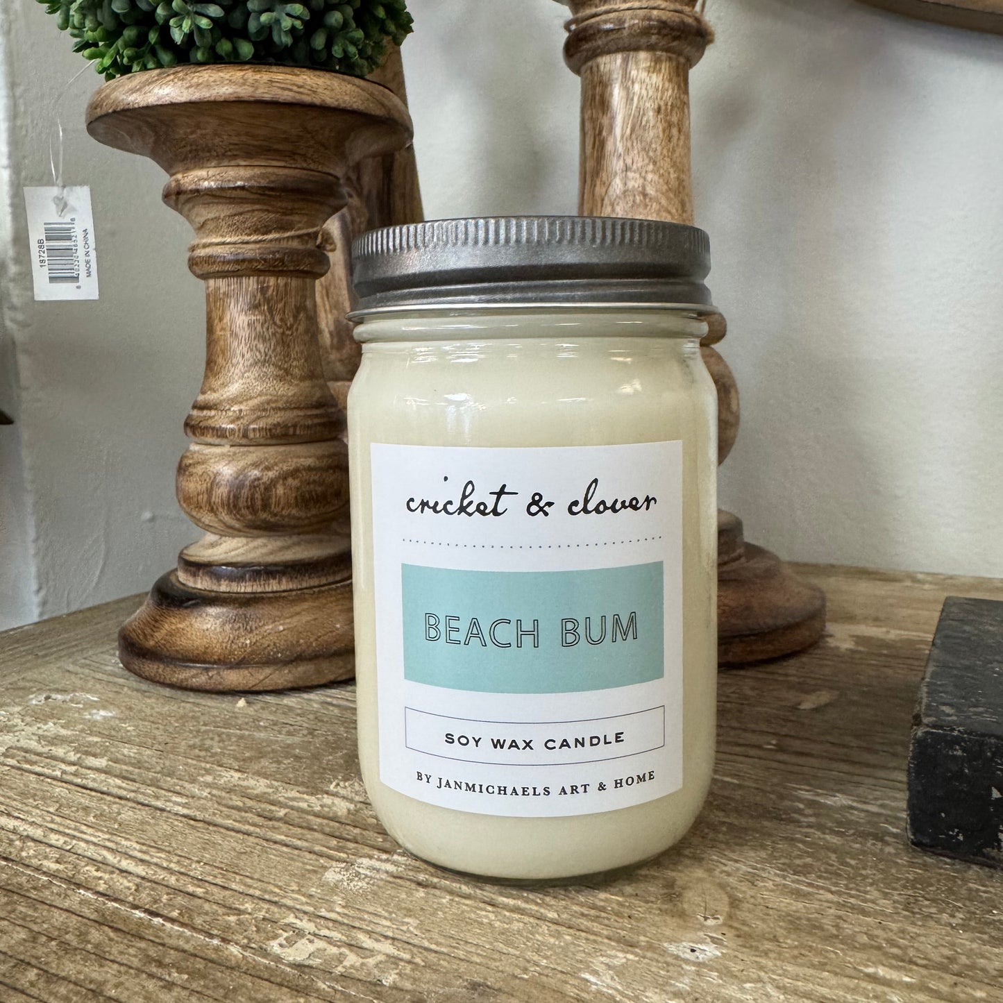 Beach Bum Soy Wax Mason Jar Candle