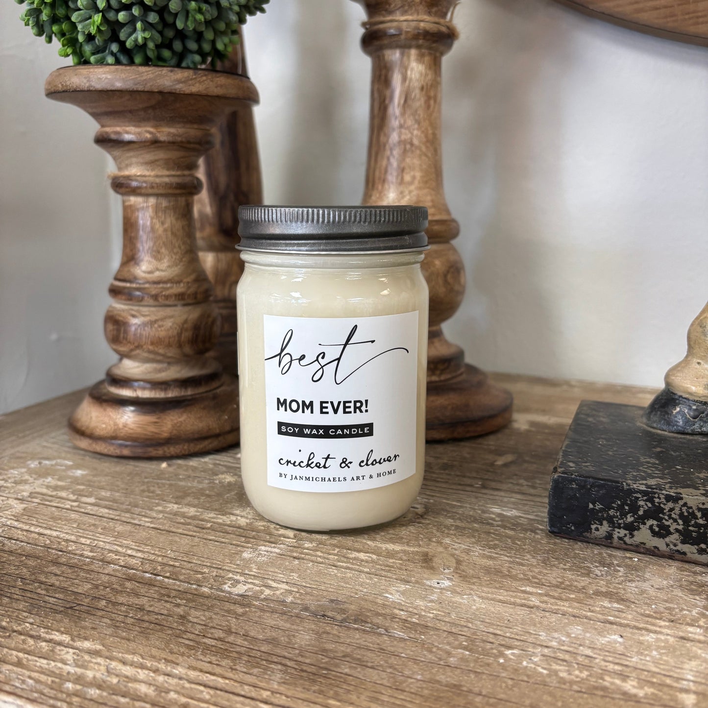 Best Mom Ever Soy Wax Mason Jar Candle