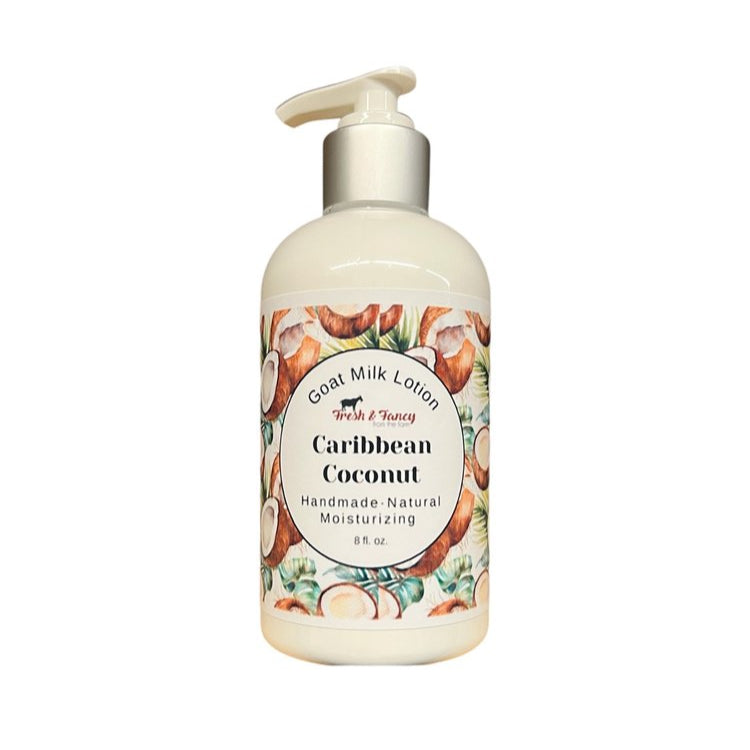 Goat Milk Lotion - Caribbean Coconut, 8oz