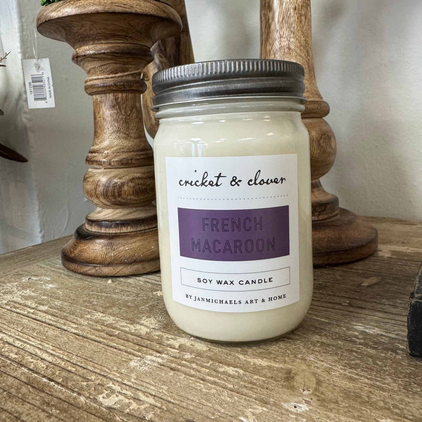 French Macaroon Soy Wax Mason Jar Candle