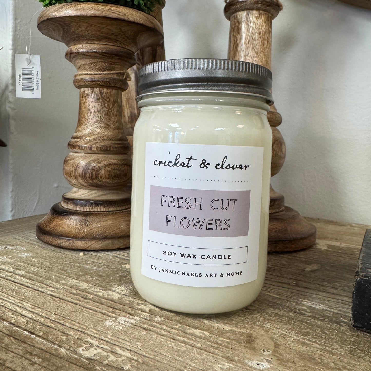 Fresh Cut Flowers Soy Wax Mason Jar Candle