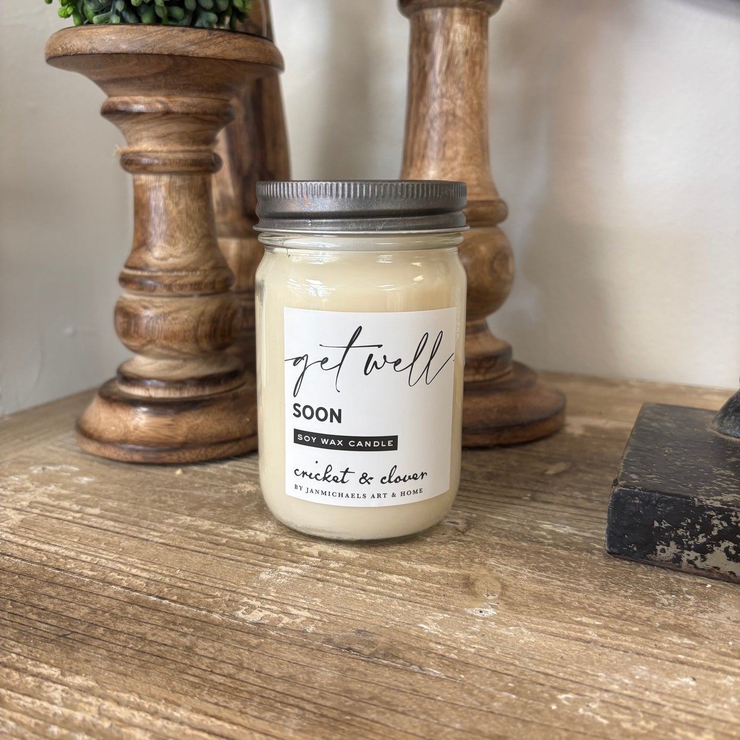 Get Well Soon Soy Wax Mason Jar Candle
