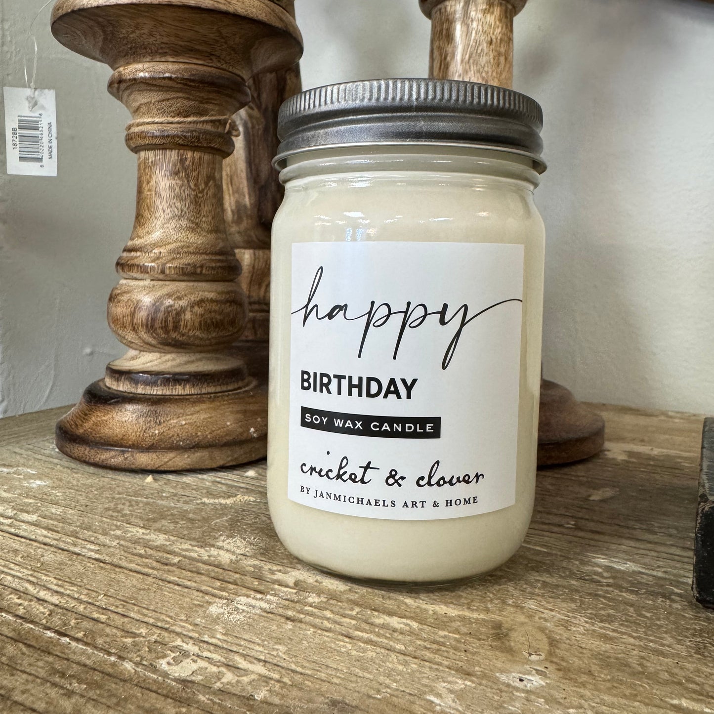 Happy Birthday Soy Wax Mason Jar Candle
