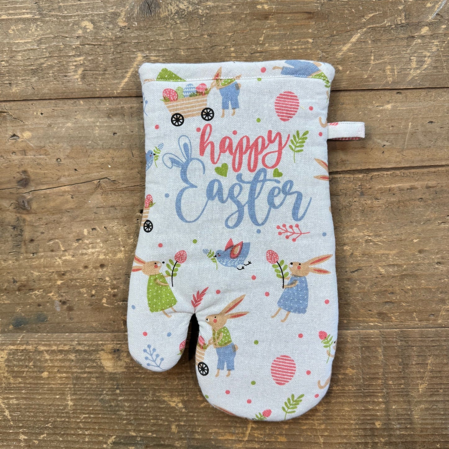 Happy Easter Kitchen Towel or Oven Mitt