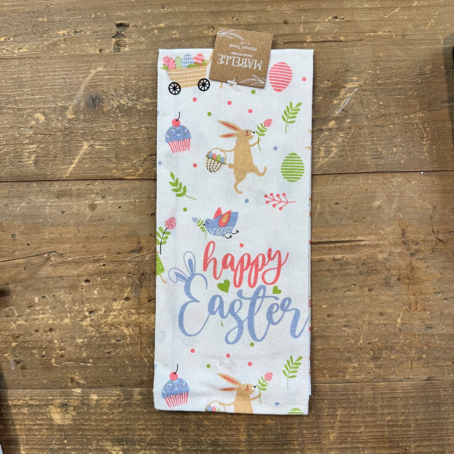 Happy Easter Kitchen Towel or Oven Mitt