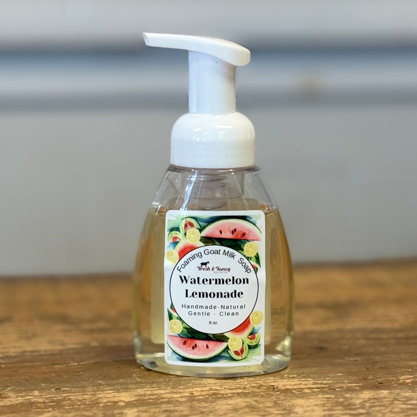 Foaming Goat Milk Soap - Watermelon Lemonade, 8oz