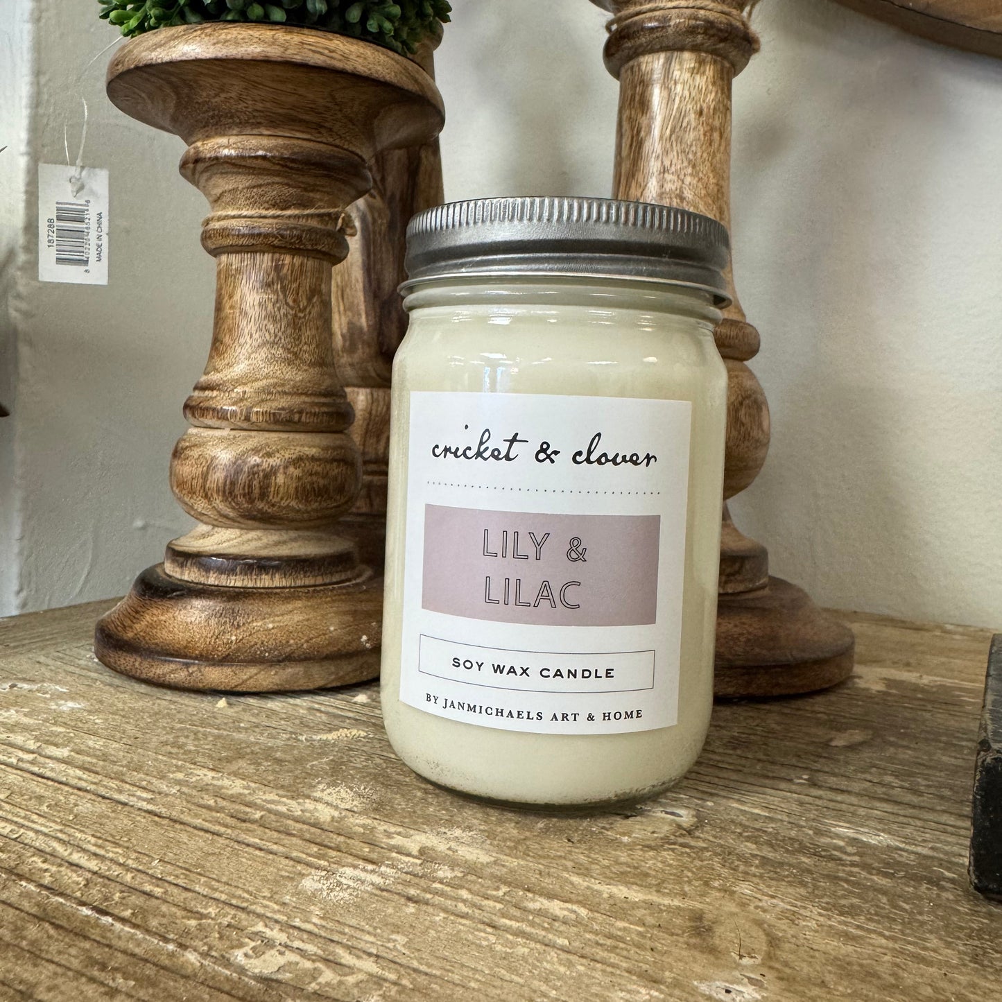 Lily & Lilac Soy Wax Mason Jar Candle