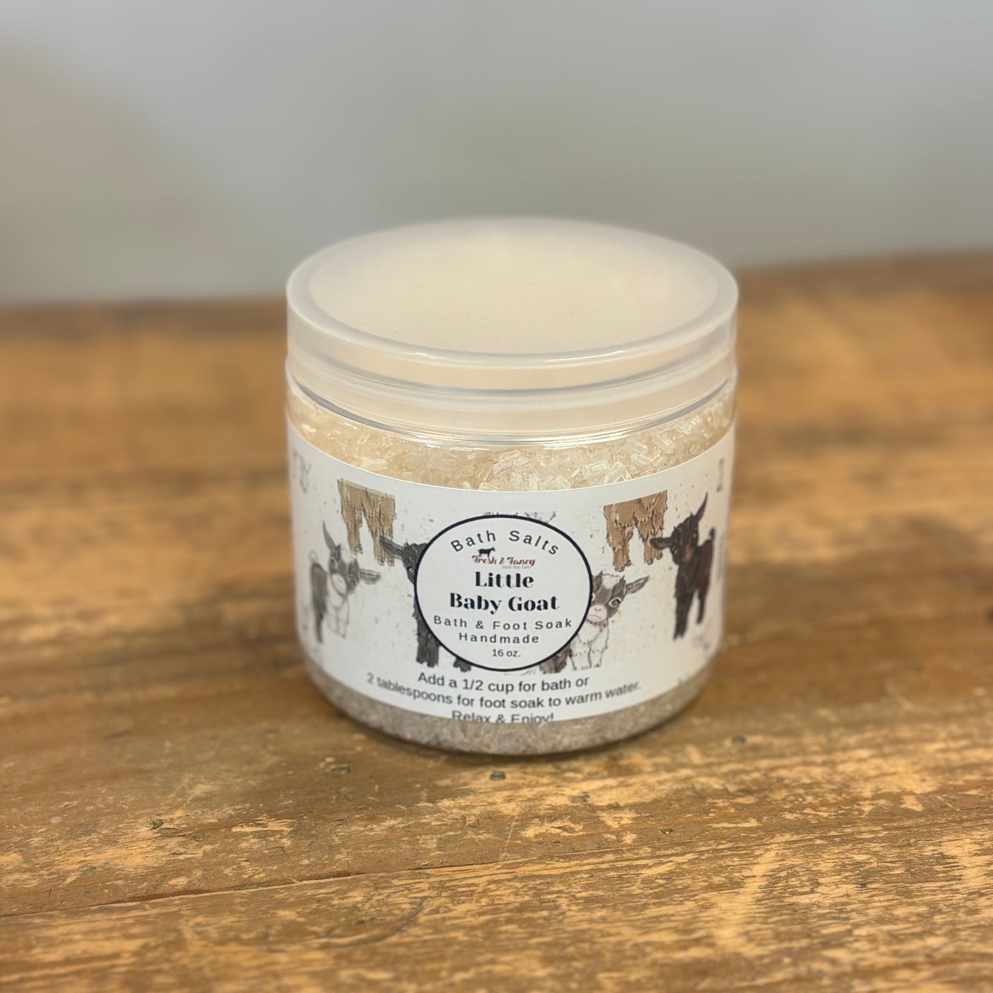 Bath & Foot Soak Salts - Little Baby Goat, 16oz