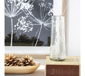Hammered Glass Vase - 6.3"