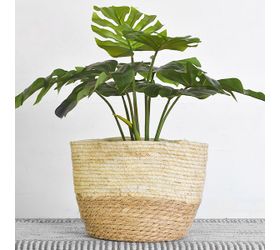 Corn and Grass Rope Basket - 9”