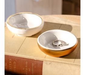 White/Gold Jewelry Tray 2 Asst