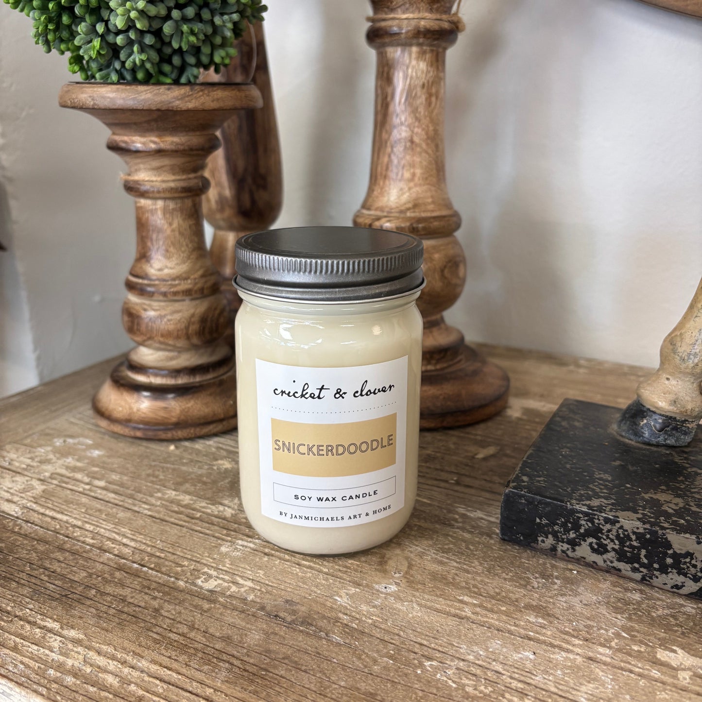 Snickerdoodle Soy Wax Mason Jar Candle