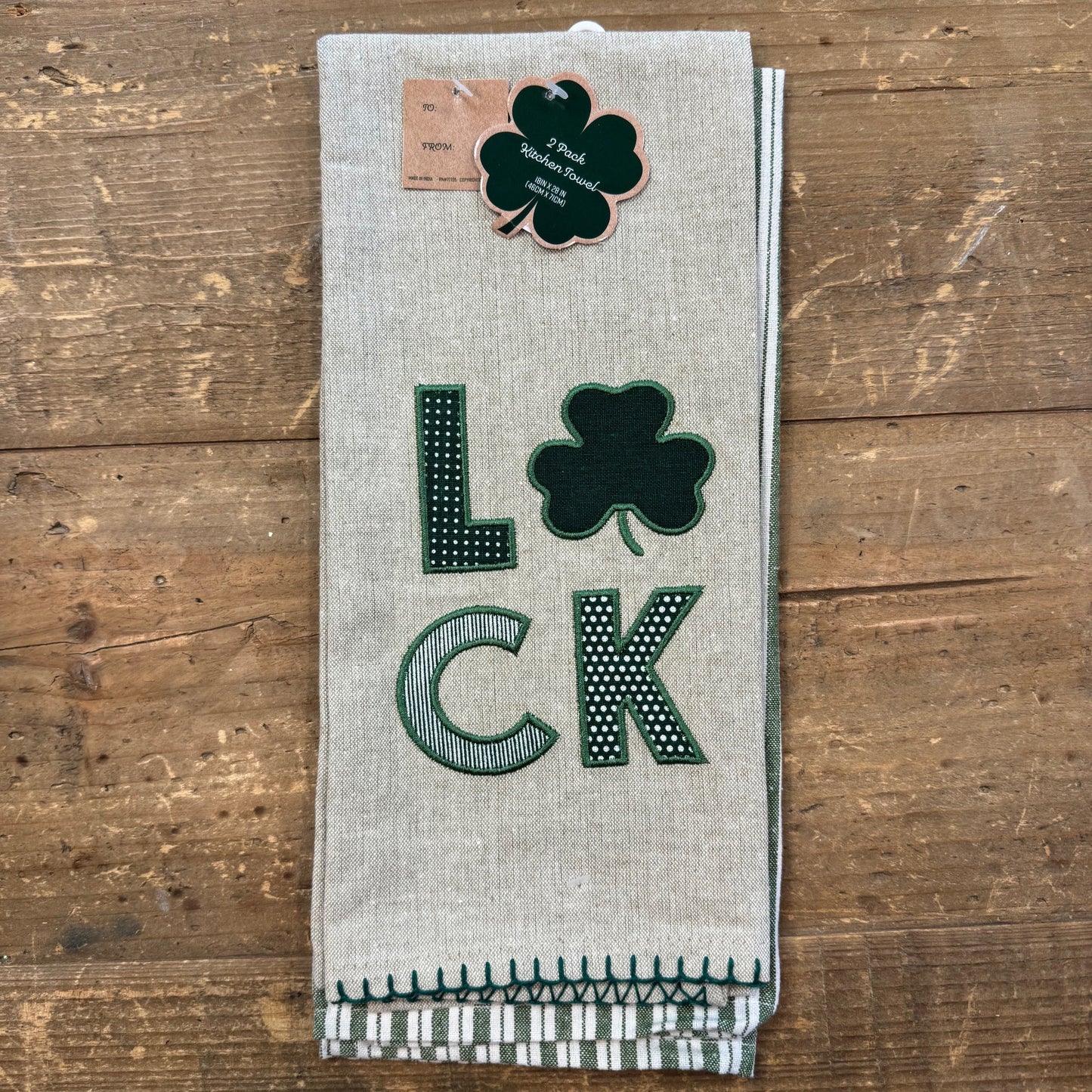 Luck St Patty's Towel Set/2