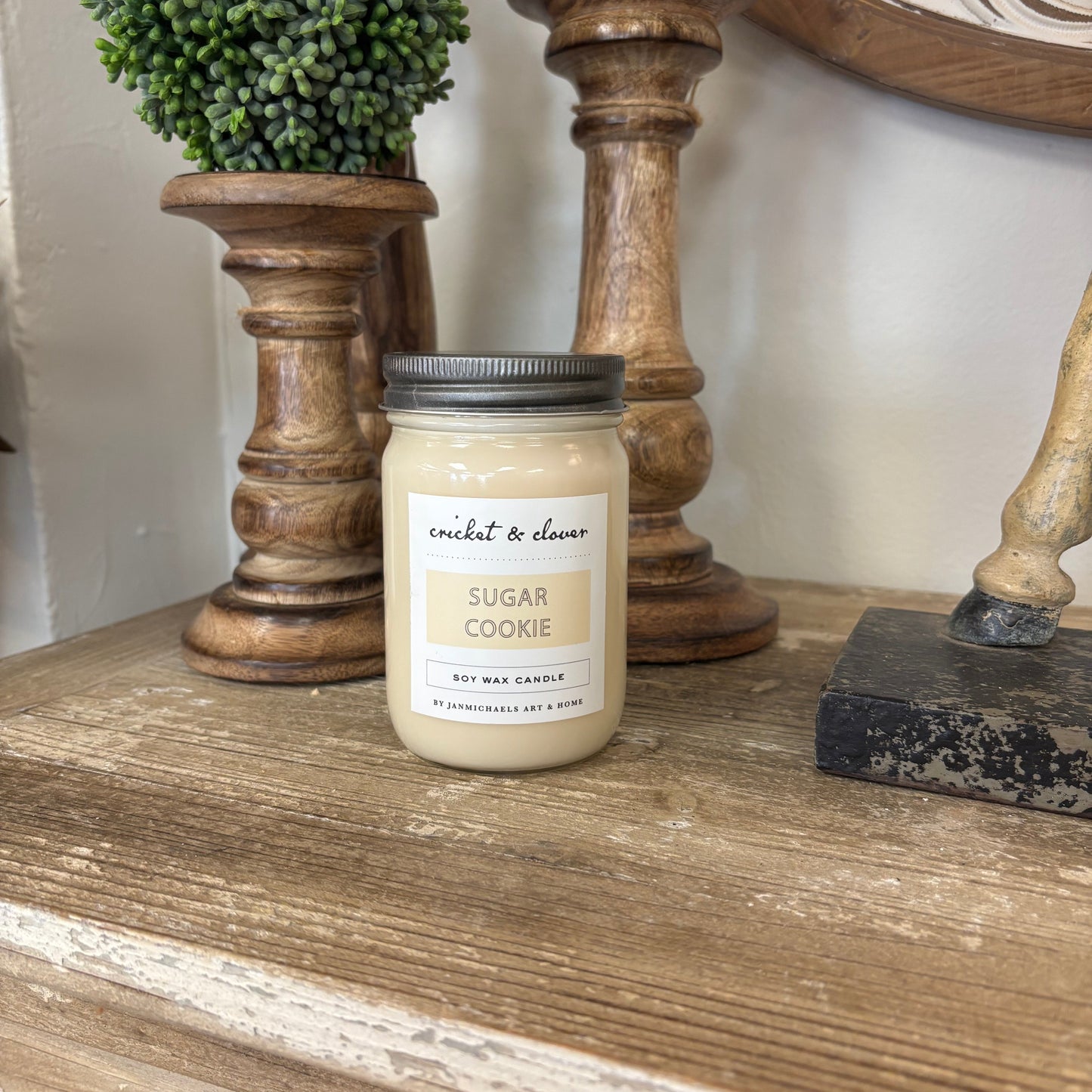 Sugar Cookie Soy Wax Mason Jar Candle