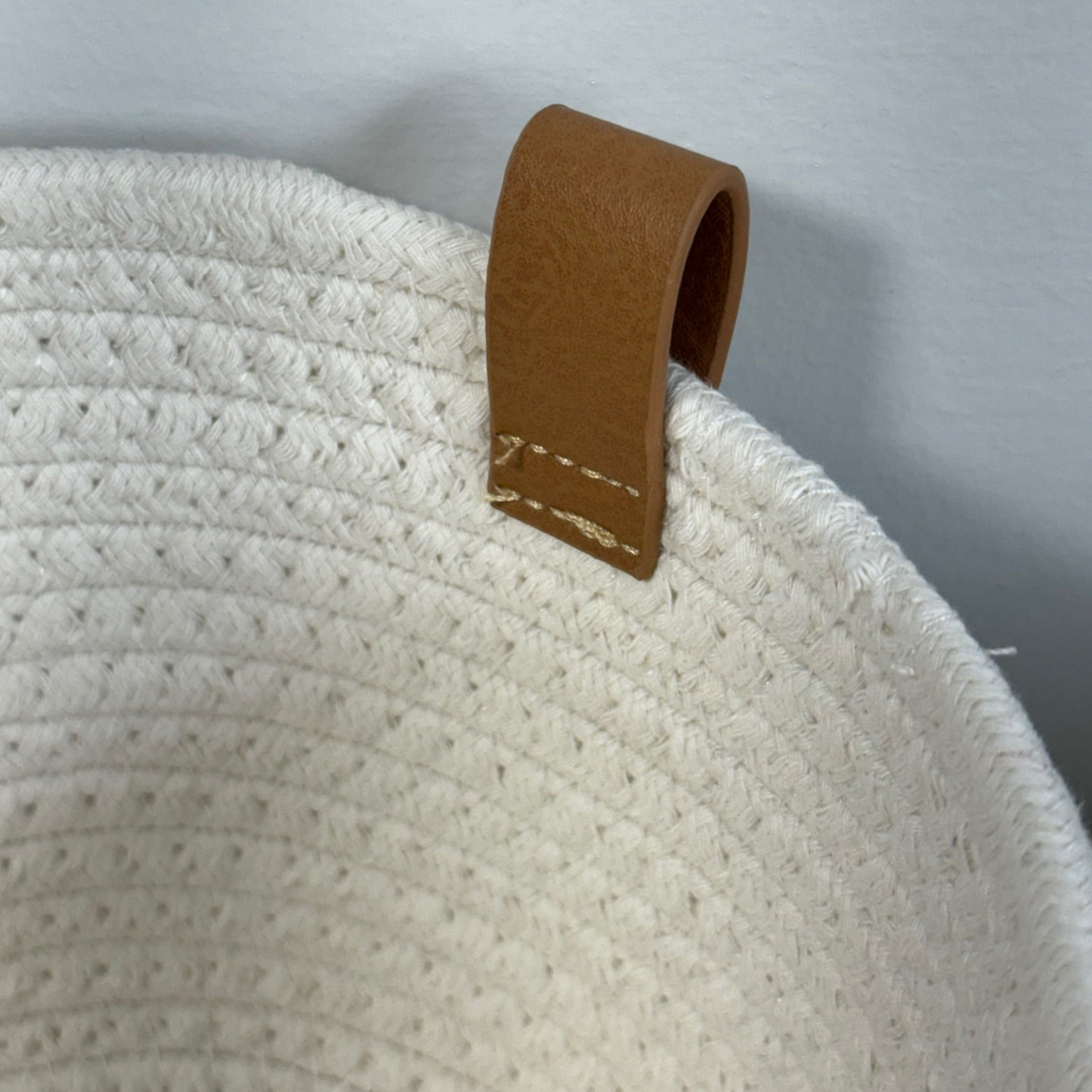 Ivory Woven Basket - 12.5" x 8.5"