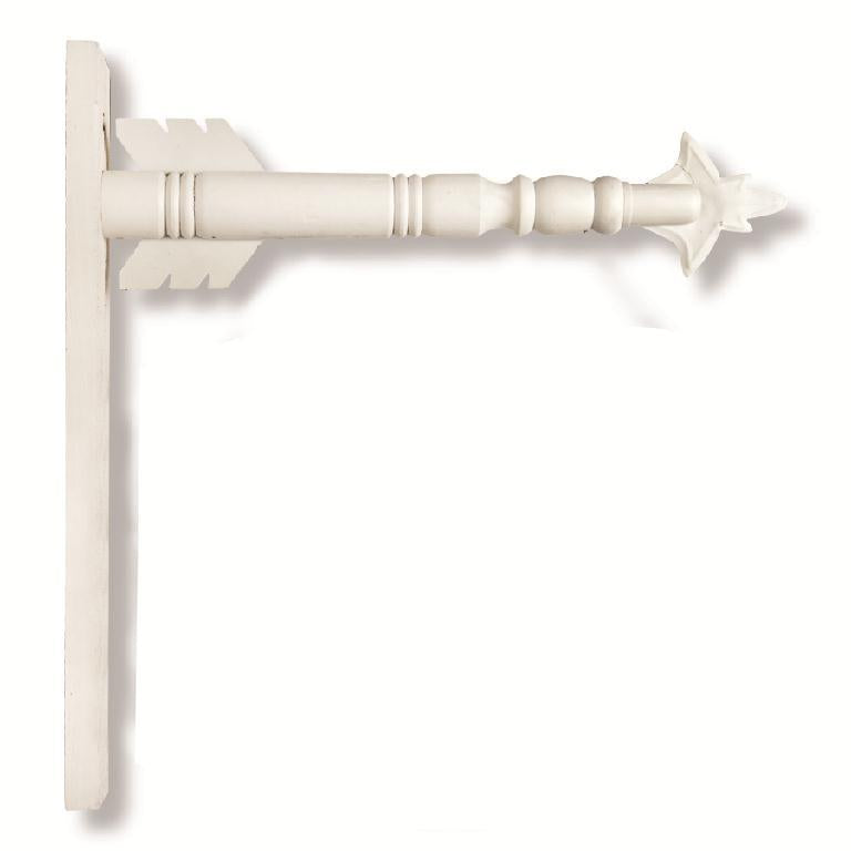 White Wood Arrow Holder - 17.5"