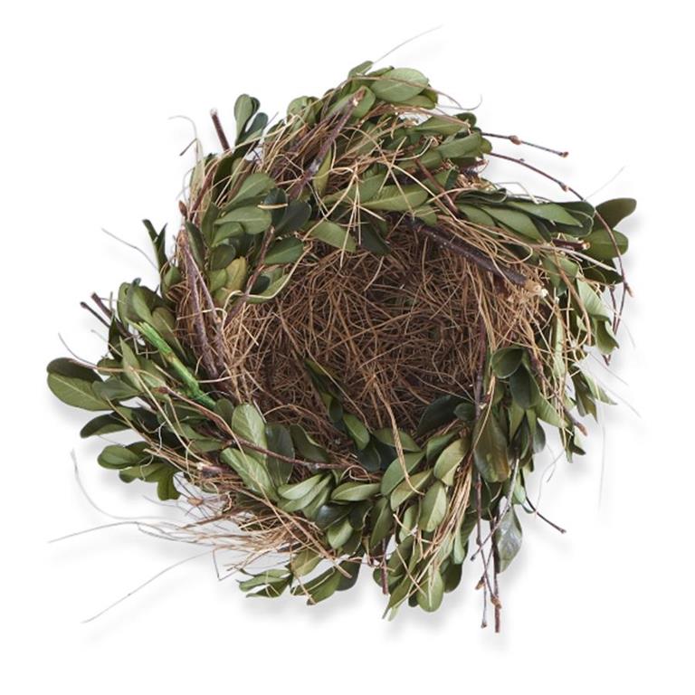 5.5" Boxwood & Grass Nest