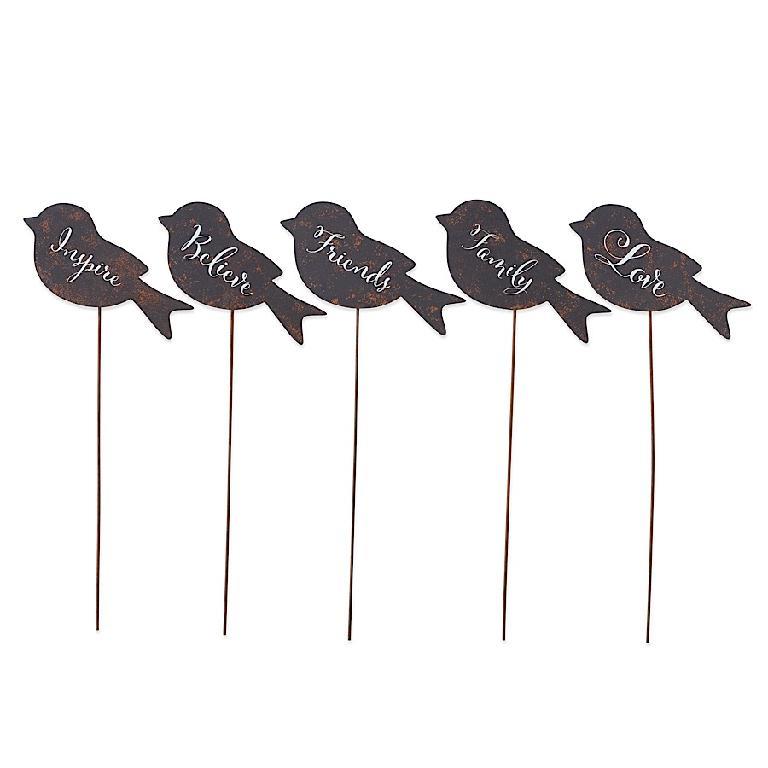 Rustic Tin Bird Picks - 14" 6 Styles