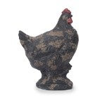 Distressed Black Rooster - 7.5"