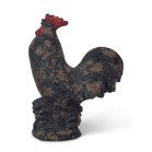 Distressed Black Rooster - 13"