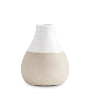 Ceramic Pot with Light Cream Glaze On Top - 4.75"