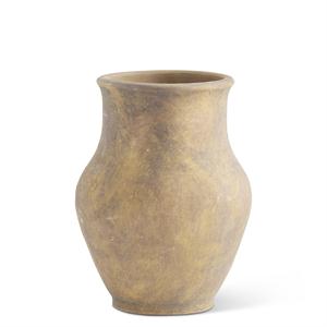 Ceramic Vase with Terracotta Finish - 6"